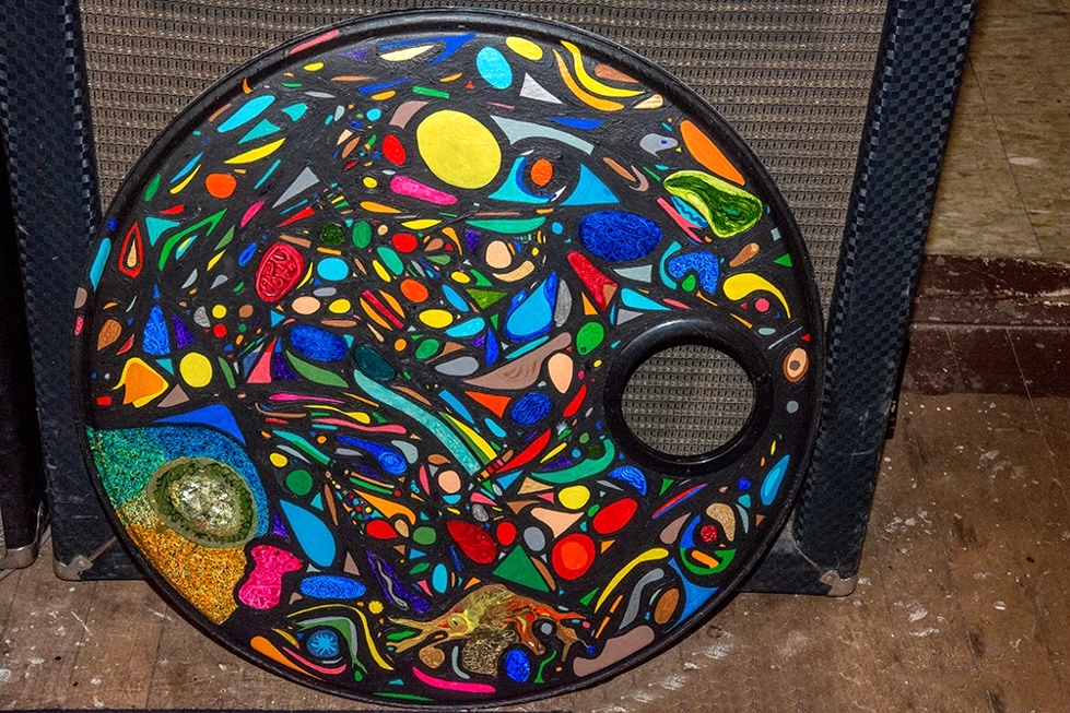 Peter Smolenski Hand Painted 20 Inch Bass Drum Head Project Smolenski 