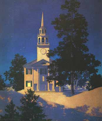 Maxfield Parish 1950 - Peaceful Night Favorite Artist 