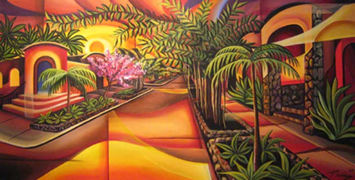 Kuranda - Peter Thaddeus - Art From The Gold Coast Favorite Artist 