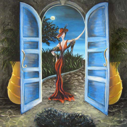 The Entrance -  Peter Thaddeus - Art From The Gold Coast Favorite Artist 