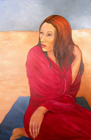 Joyce DiBona - Woman In Red World Class Artist 