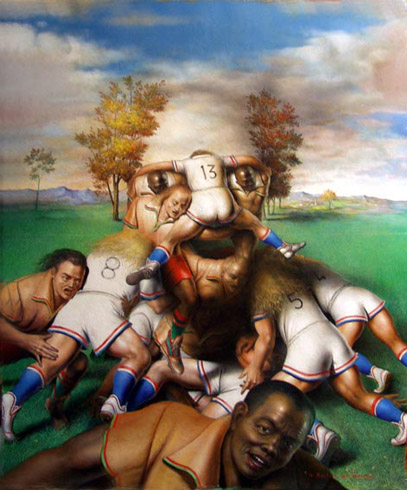 L'Are Etonnant D'Andre Martins de Barros - The Rugby Team World Class Artist 