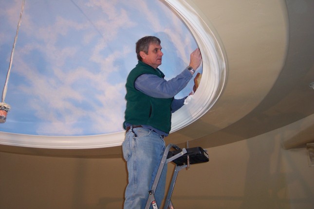 Frank Wilson - Ceiling Mural In A Dome.  Favorite Artist 