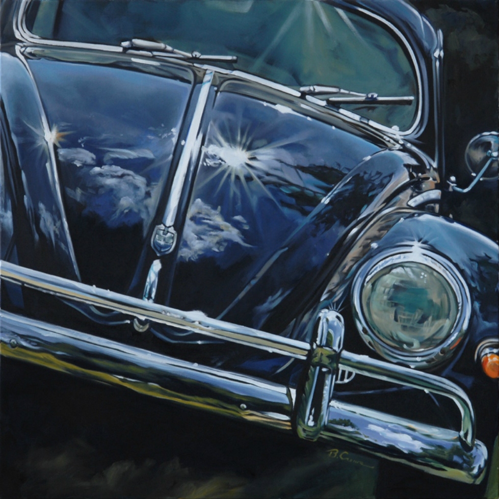 1957 Volkwagen Beetle | California Dreamin' By Artist Bobbie Crews  World Class Artist 