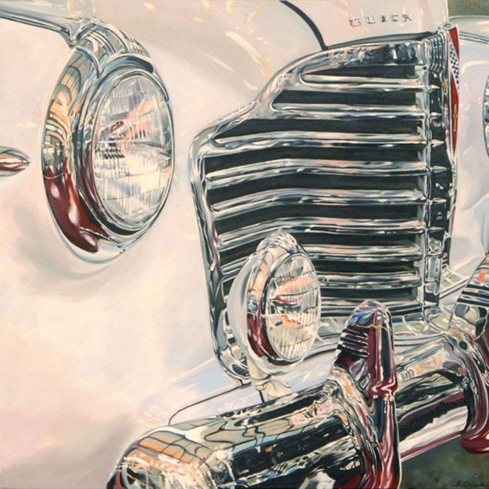 Artist Bobbie Crews | 1941 Buick Classic Car Painting World Class Artist 