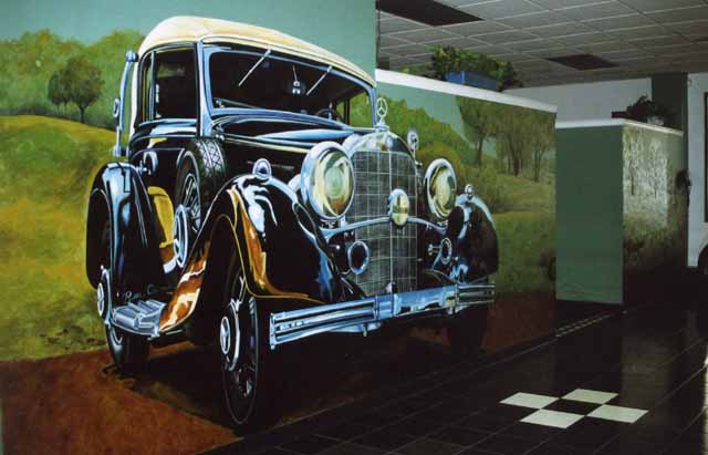 1933 Mercedes Mural 